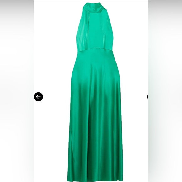 NWT- Silk Saloni The Fleur Dress in Green, Sz 10 - Picture 4 of 17